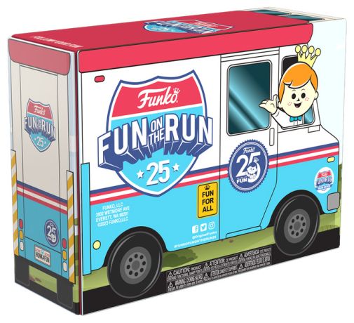 Figurine Funko Pop Freddy Funko Funko 25ème Anniversaire Fun on the Run Box