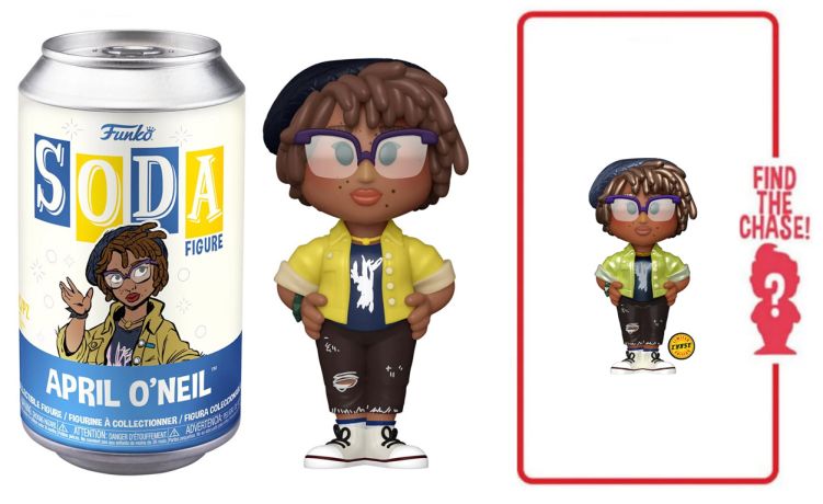 Figurine Funko Soda Tortues Ninja April O'Neil (Canette Bleue)