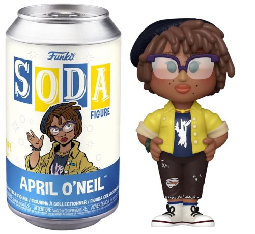 Figurine Funko Soda Tortues Ninja April O'Neil (Canette Bleue)