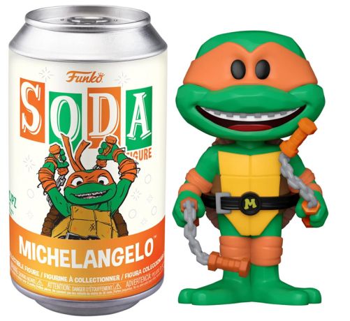 Figurine Funko Soda Tortues Ninja Michelangelo (Canette Orange)