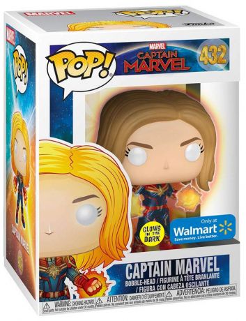 Figurine Funko Pop Captain Marvel [Marvel] #432 Captain Marvel - Brille dans le noir