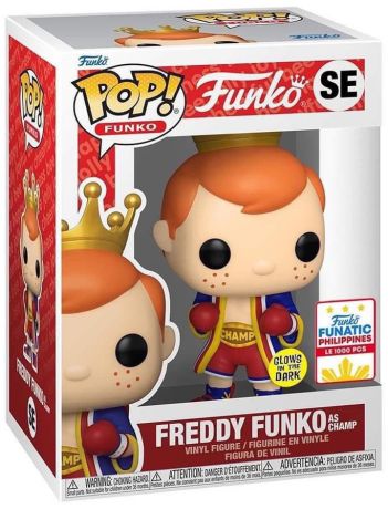 Figurine Funko Pop Freddy Funko Freddy Funko en Champion de Boxe - Glow in the Dark