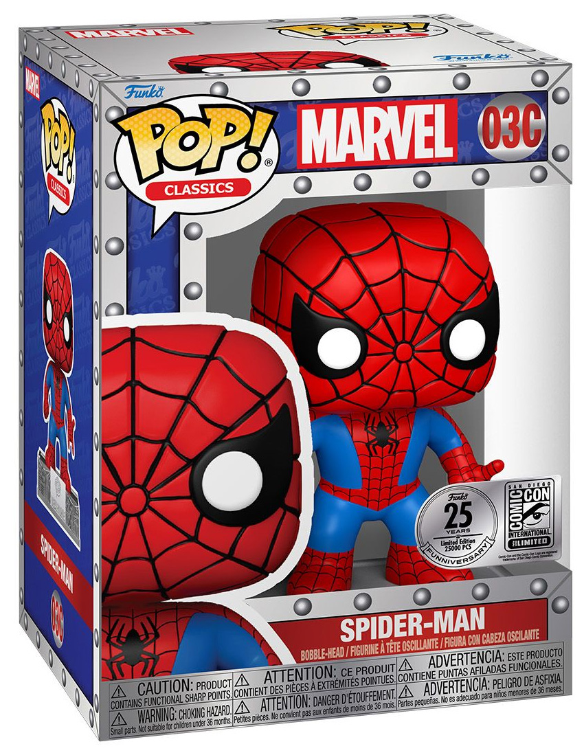 Figurine Pop Marvel Comics #3 pas cher : Spider-Man (spéciale 25 ans)