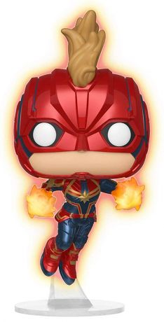 Figurine Funko Pop Captain Marvel [Marvel] #433 Captain Marvel en vol - Brille dans le noir