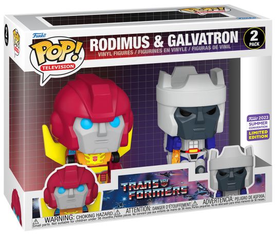Figurine Funko Pop Transformers Rodimus & Galvatron - Pack