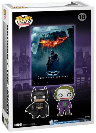 Figurine Funko Pop The Dark Knight Trilogie [DC] #18 Batman / Le Joker - Movie Poster