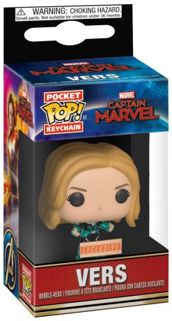 Figurine Funko Pop Captain Marvel [Marvel] Vers - Porte-clés