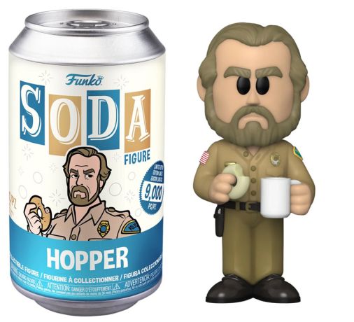 Figurine Funko Soda Stranger Things Hopper (Canette Bleue)