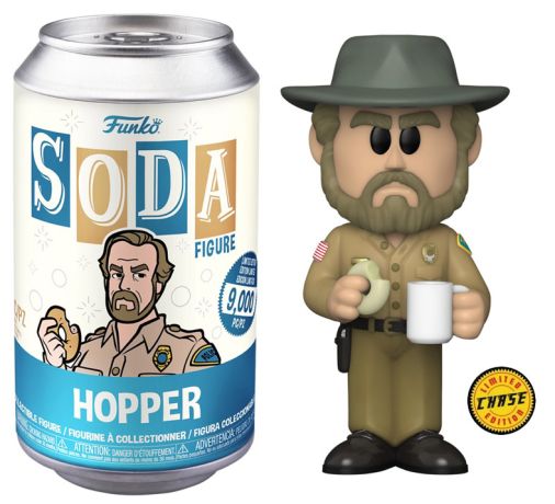 Figurine Funko Soda Stranger Things Hopper (Canette Bleue) [Chase]