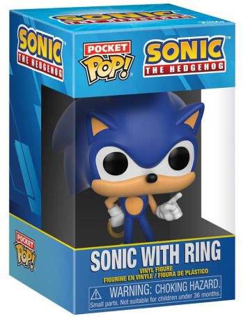 Figurine Funko Pop Sonic le Hérisson Sonic (Flocked) - Pocket