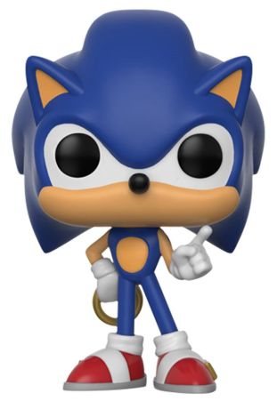Figurine Funko Pop Sonic le Hérisson Sonic (Flocked) - Pocket