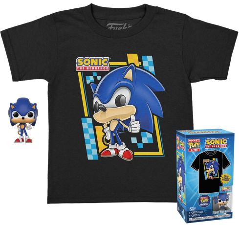 Figurine Funko Pop Sonic le Hérisson Sonic (Pocket) - T-Shirt