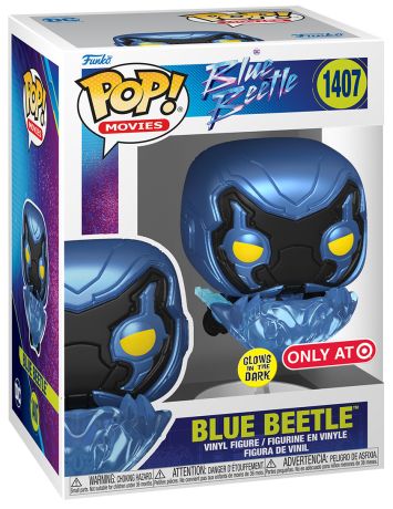 Figurine Funko Pop Blue Beetle [DC] #1407 Blue Beetle - Glow in the Dark