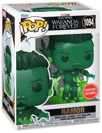 Figurine Funko Pop Black Panther : Wakanda Forever [Marvel] #1094 Namor (Métallique Vert)