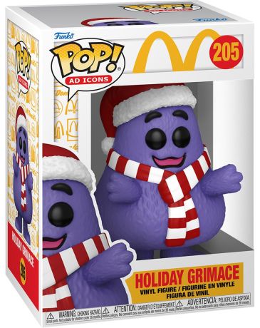 Figurine Funko Pop McDonald's #205 Grimace Noël