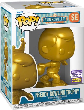 Figurine Funko Pop Freddy Funko Trophée Bowling Freddy - Or