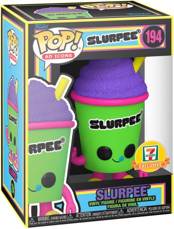 Figurine Funko Pop Icônes de Pub #194 Slurpee (Gobelet Vert) - Black Light