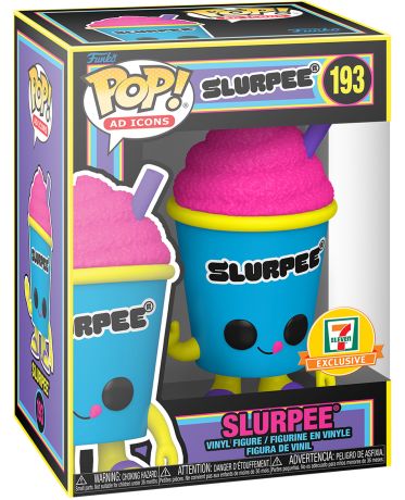 Figurine Funko Pop Icônes de Pub #193 Slurpee (Gobelet Bleu) - Black Light