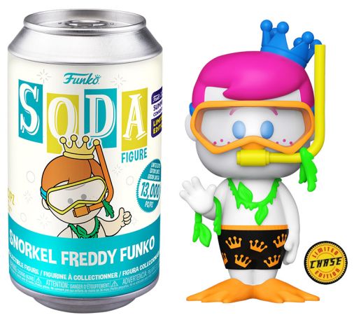 Figurine Funko Soda Freddy Funko Freddy Funko Tuba (Canette Bleue) [Chase]