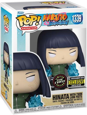 Figurine Funko Pop Naruto #1339 Hinata avec Paumes Jumelles des Lions Agiles - Glow in the Dark [Chase]