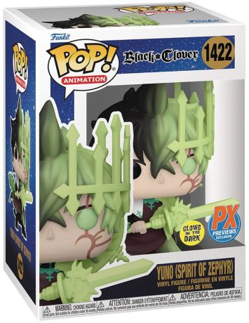 Figurine Funko Pop Black Clover #1422 Yuno (Esprit de Zéphyr) - Glow in the Dark