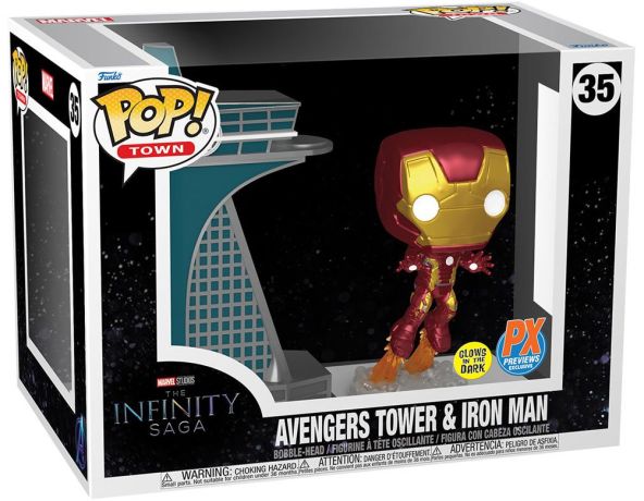 Figurine Funko Pop The Infinity Saga [Marvel] #35 La tour des Avengers avec Iron Man