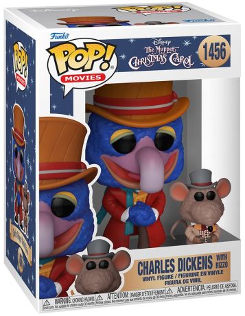 Figurine Funko Pop Les Muppets #1456 Charles Dickens avec Rizzo (Noël chez les Muppets)