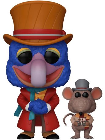 Figurine Funko Pop Les Muppets #1456 Charles Dickens avec Rizzo (Noël chez les Muppets)