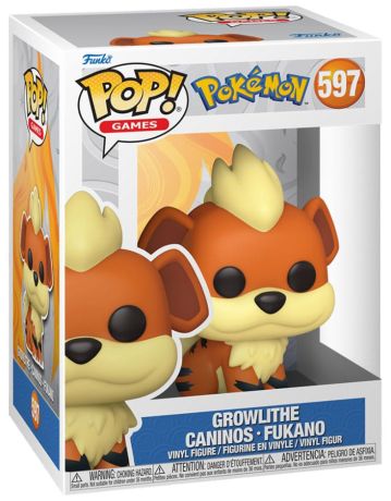 Figurine Funko Pop Pokémon #597 Caninos - Growlithe - Fukano (EMEA)