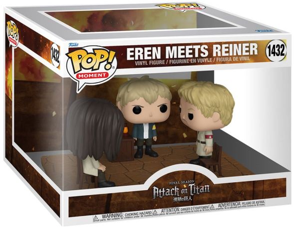 Figurine Pop L'Attaque des Titans (SNK) #1432 pas cher : Eren rencontre  Reiner - Moment