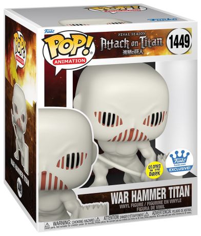 Figurine Funko Pop L'Attaque des Titans (SNK) #1449 Le titan marteau (Glow in the Dark) - 15 cm