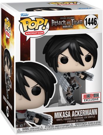 Figurine Funko Pop L'Attaque des Titans (SNK) #1446 Mikasa Ackerman - Métallique