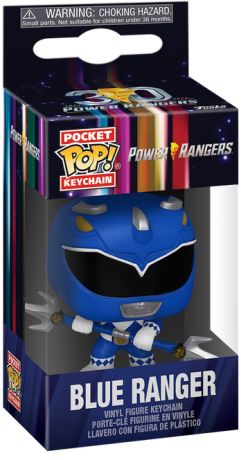 Figurine Funko Pop Power Rangers Ranger Bleu - Porte-clés