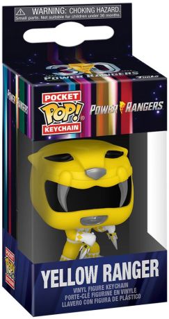 Figurine Funko Pop Power Rangers Ranger Jaune - Porte-clés