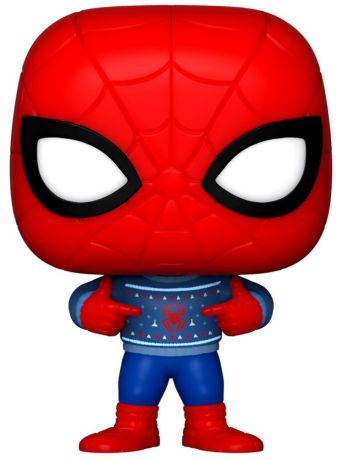 Figurine Funko Pop Marvel Comics Spider-Man (Noël) Pocket - T-Shirt