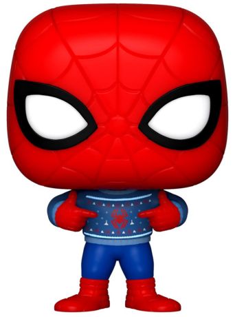 Figurine Funko Pop Marvel Comics Spider-Man (Noël) Pocket - T-Shirt