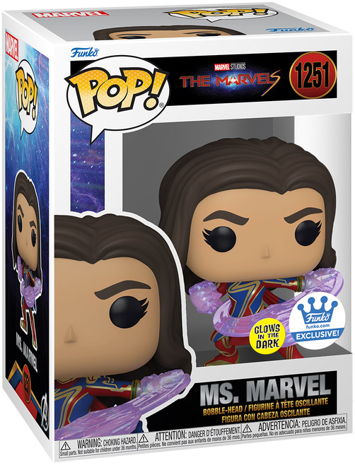 Figurine Pop The Marvels 1251 pas cher Miss Marvel Glow in the Dark