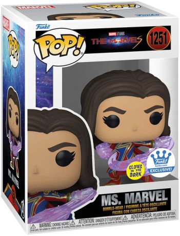 Figurine Funko Pop The Marvels #1251 Miss Marvel - Glow in the Dark