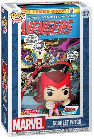 Figurine Funko Pop Marvel Comics #37 Sorcière Rouge - Comic Cover