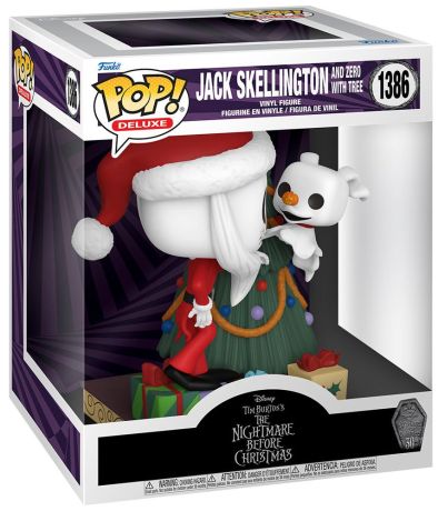 Figurine Funko Pop L'étrange Noël de M. Jack [Disney] #1386 Jack Skellington et Zero avec Arbre de Noël