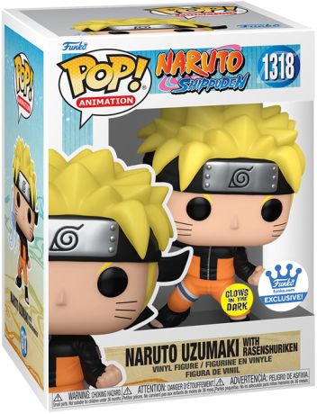 Figurine Funko Pop Naruto #1318 Naruto Uzumaki avec Orbe Shuriken - Glow in the Dark