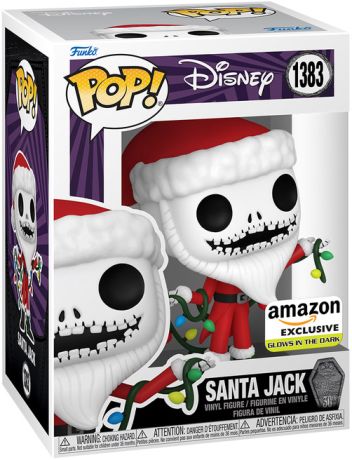 Figurine Funko Pop L'étrange Noël de M. Jack [Disney] #1383 Jack Père Noël - Glow in the Dark