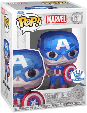 Figurine Funko Pop 100 ans de Disney #1268 Captain America - Facette