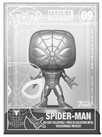 Figurine Funko Pop Marvel Comics #09 Spider-Man - Die-Cast [Chase]