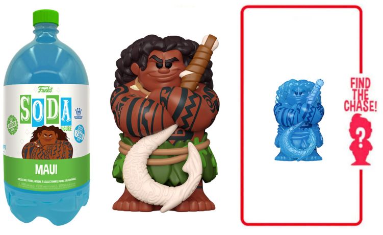 Figurine Funko Soda Vaiana [Disney] Maui (Bouteille Bleue)