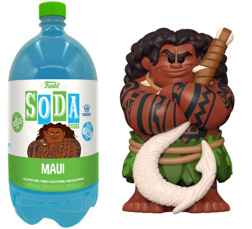 Figurine Funko Soda Vaiana [Disney] Maui (Bouteille Bleue)