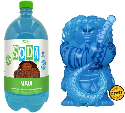 Figurine Funko Soda Vaiana [Disney] Maui (Bouteille Bleue) [Chase]