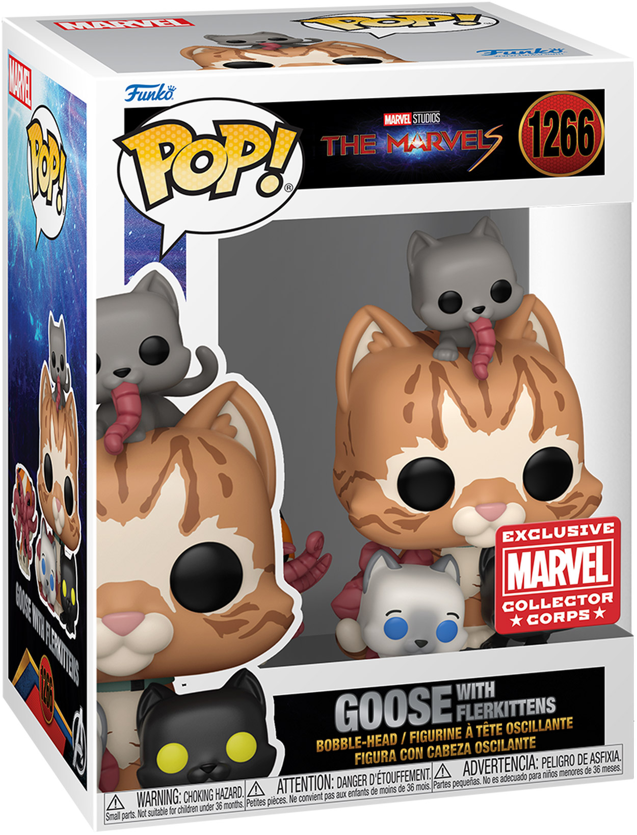 Disque aimanté et peluche Goose, The Marvels