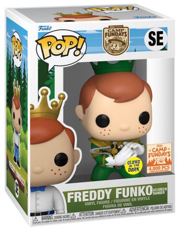 Figurine Funko Pop Freddy Funko Freddy Funko en Ranger Vert - Glow in the Dark