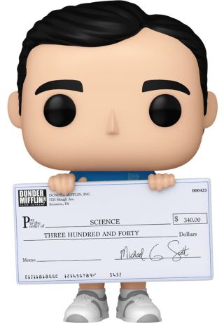 Figurine Funko Pop The Office #1395 Michael avec Chèque